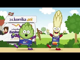 Orburutxo eta Zainzuriñe 24. Korrikan ibiliko dira! edukiaren irudi txikia