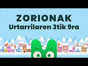 ZORIONAK ZURI - URTARRILAREN 3TIK 9RA - MAKUSI KLUBA bideoaren irudi txikia