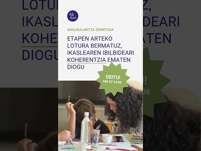 AHOLKULARITZA ZERBITZUA | Etapen arteko lotura bermatzen dugu bideoaren irudi txikia