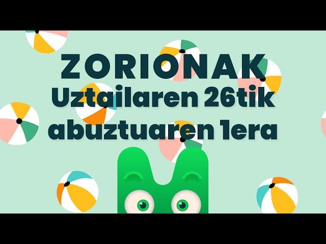 ZORIONAK ZURI - UZTAILAREN 26TIK ABUZTUAREN 1ERA - MAKUSI KLUBA bideoaren irudi txikia