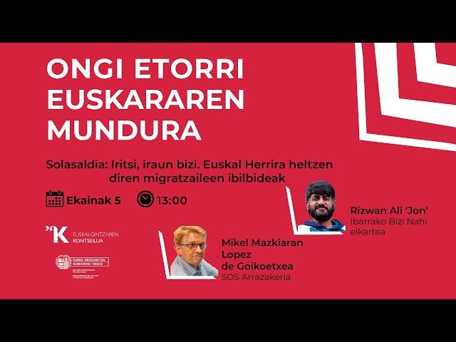 SOLASALDIA | Iritsi, iraun, bizi. Euskal Herrira heltzen diren migratzaileen ibilbideak bideoaren irudi txikia