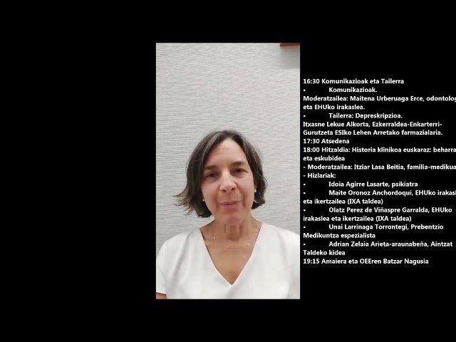 Osasun Biltzarra: Lehenengo mahai-ingurua: Maritxu Munoa bideoaren irudi txikia