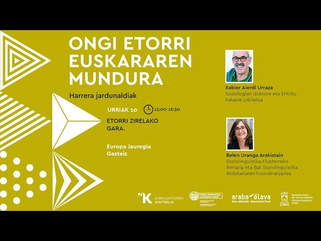 Etorri zirelako gara – Xabier Aierdi (EHU, Begirune) eta Belen Uranga (Klusterra, Bat Aldizkaria) bideoaren irudi txikia