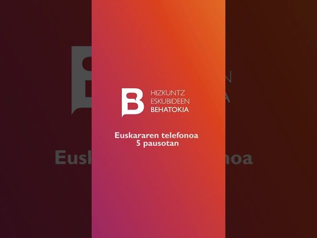Euskararen telefonoa 5 pausotan bideoaren irudi txikia