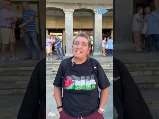 Palestinaren aldeko aldarria, jaietan ere presente bideoaren irudi txikia