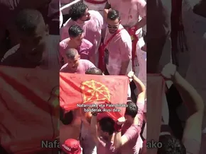 BIDEOA▶️| Sanferminei hasiera eman diete giro ezinhobean bideoaren irudi txikia