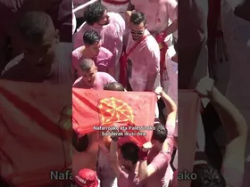 BIDEOA▶️| Sanferminei hasiera eman diete giro ezinhobean edukiaren irudi txikia