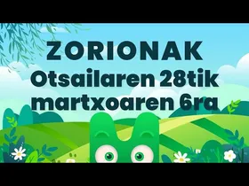 ZORIONAK ZURI - OTSAILAREN 28TIK MARTXOAREN 6RA - MAKUSI KLUBA edukiaren irudi txikia