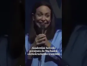 Maria Corina Machadok irabazi du Bakearen Nobel saria bideoaren irudi txikia