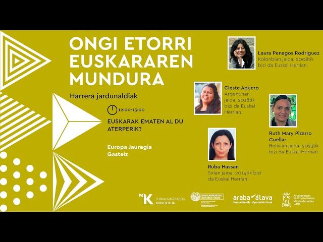 Euskarak ematen al du aterperik? – Laura Penagos, Celeste Agüero, Ruth Pizarro eta Ruba Hassan bideoaren irudi txikia
