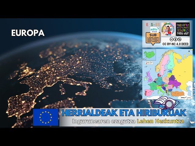 Europako herrialdeak eta hiriburuak 7 segundotan 🌍🗺️ Lehen Hezkuntza bideoaren irudi txikia