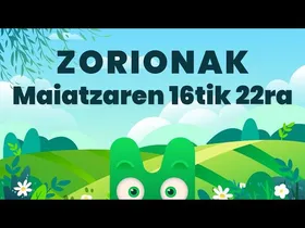 ZORIONAK ZURI - MAIATZAREN 16TIK 22RA - MAKUSI KLUBA edukiaren irudi txikia