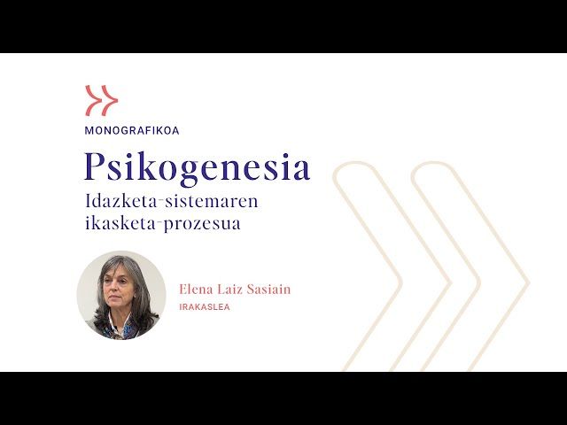 'Psikogenesia: Idazketa-sistemaren ikasketa-prozesua' monografikoa bideoaren irudi txikia