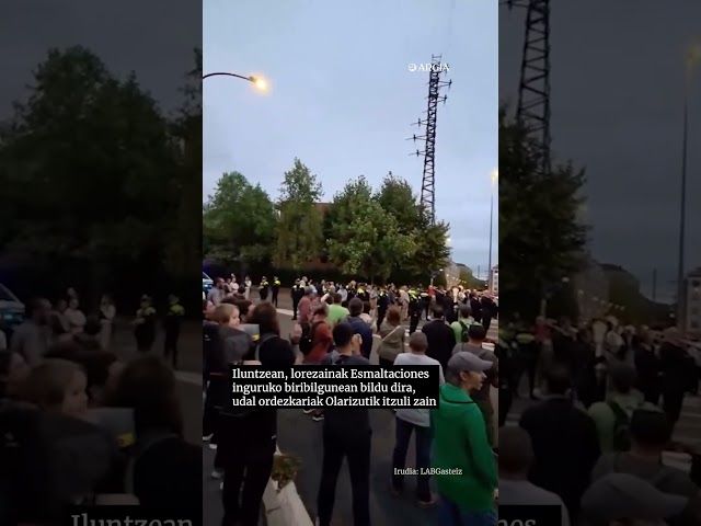 Gasteizko lorezainek Olarizun ere agertu dute haserrea, greban ia urte erdi daramatenean #laburrean bideoaren irudi txikia