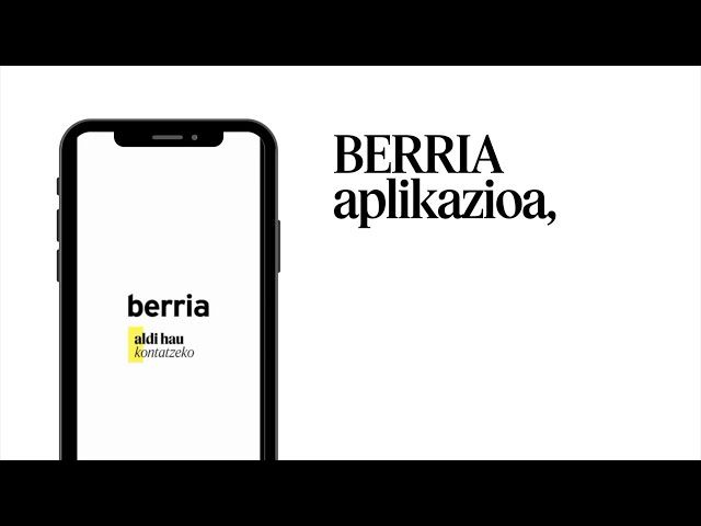 BERRIAren aplikazio berria bideoaren irudi txikia