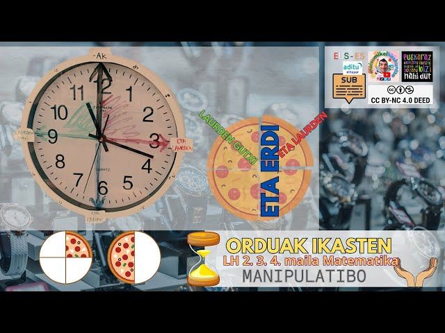 ⏰Ikasi Orduak Pizza Trukoarekin!  Erdiak eta Laurdenak  LH 2  maila bideoaren irudi txikia