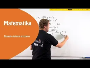 Ekuazio sistema erroduna bideoaren irudi txikia
