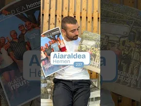Kalean da ikasturteko lehenengo Aiaraldea Hemen hamabostekaria, eta guk zalantza bat izan dugu bideoaren irudi txikia