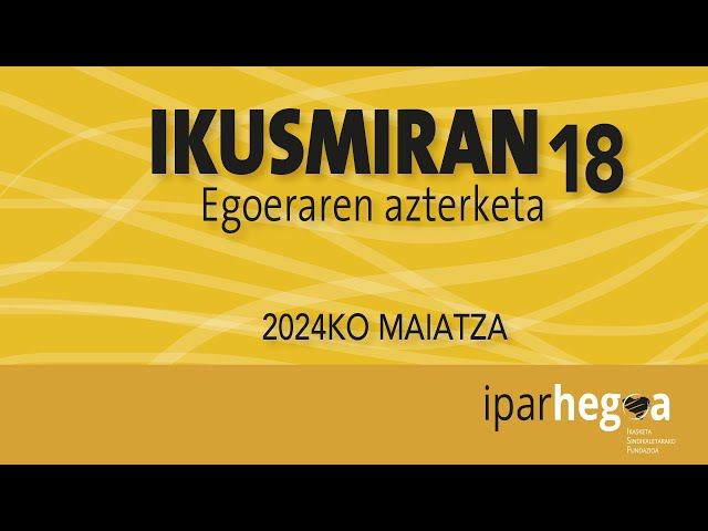 Ikusmiran 18 | Egoeraren azterketa. Análisis de la situación bideoaren irudi txikia