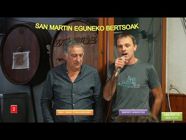 San Martin eguneko bertsoak (2) (Amezketa, 2025-11-11) (38'49'') bideoaren irudi txikia