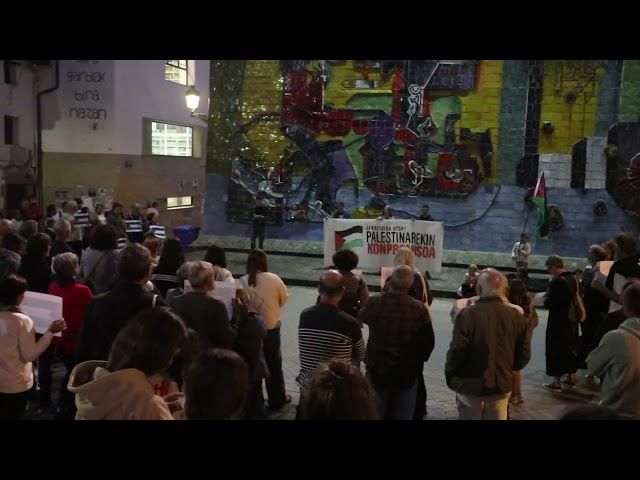 25/10/15 Palestinaren aldeko lanuzte orokorra: elkarretaratze burrunbatsuko adierazpena bideoaren irudi txikia