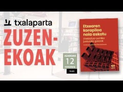 'Etxearen korapiloa nola askatu' liburuaren aurkezpena bideoaren irudi txikia
