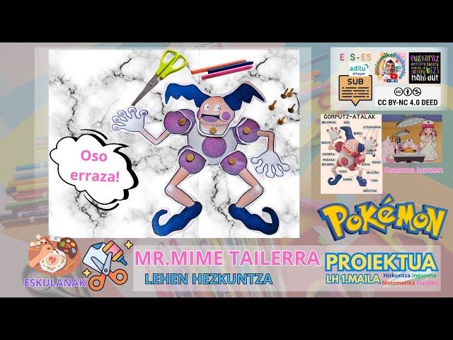 Mr. Mime Pokemonekin Gorputz Atalak | Osasuna lantzeko tailer dibertigarria LH 1. mailan 🧠🎨 bideoaren irudi txikia