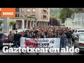 Gaztetxearen aldeko manifestazioa Galdakaon | BINKE bideoaren irudi txikia