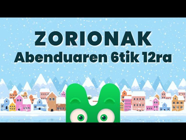 ZORIONAK ZURI - ABENDUAREN 6TIK 12RA - MAKUSI KLUBA bideoaren irudi txikia