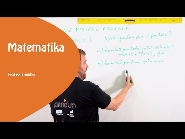 PING  PONG errege pista enigma bideoaren irudi txikia