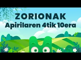 ZORIONAK ZURI - APIRILAREN 4TIK 10ERA - MAKUSI KLUBA edukiaren irudi txikia