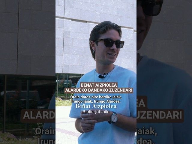 Beñat Aizpiolea pozez gainezka dago Irungo Alardeko bandako zuzendari izendatu dutelako 💥 bideoaren irudi txikia