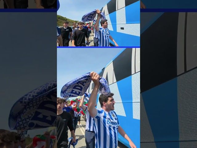 Ehunka zalek agurtu dute Realaren autobusa bideoaren irudi txikia