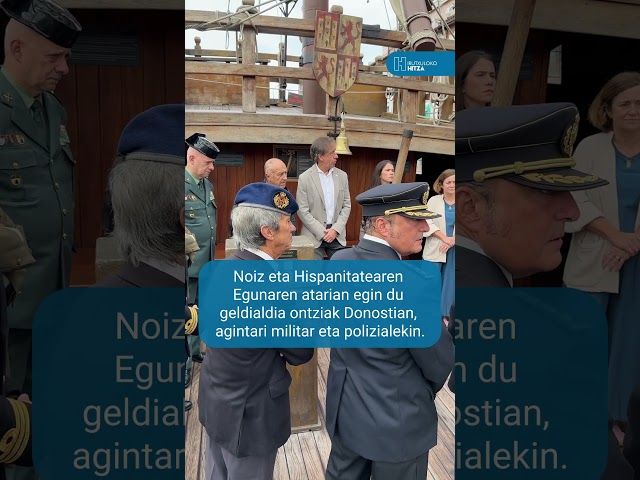 'Nao Santa Maria' itsasontzia aurkeztu dute Donostian, Kristobal Koloni gorazarre eginez bideoaren irudi txikia