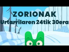 ZORIONAK ZURI - URTARRILAREN 24TIK 30ERA - MAKUSI KLUBA edukiaren irudi txikia