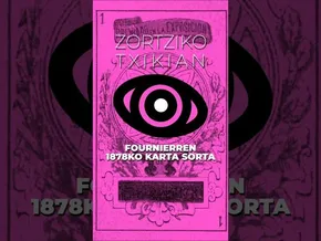 Fournierren 1878ko karta sorta #zortzikotxikian bideoaren irudi txikia