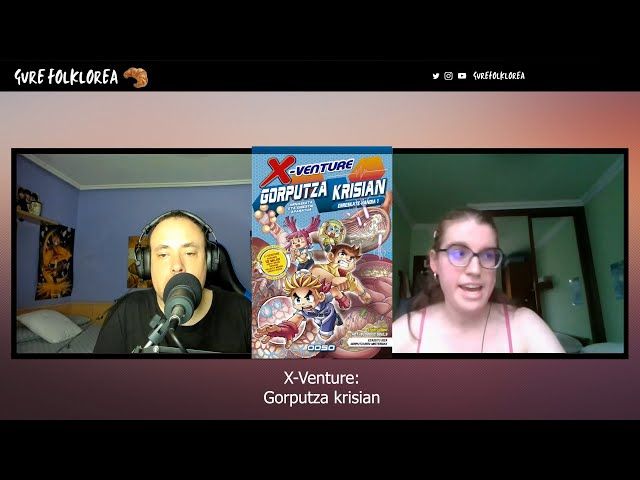 X-Venture Gorputza Krisian euskarara itzulita argitaratuko den manga aztertzen bideoaren irudi txikia