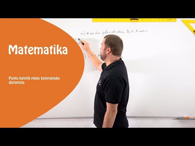 Puntu batetik plano baterainoko distantzia  4 puntu planokideak bideoaren irudi txikia