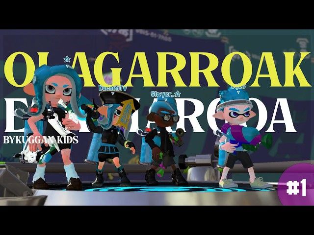 OLAGARROAK ETA MARGOA | SPLATOON 2 | #1 | BYKUGGAN KIDS bideoaren irudi txikia