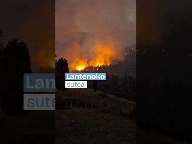 Kontrolpean dago Lantenoko sutearen alboetako bat bideoaren irudi txikia