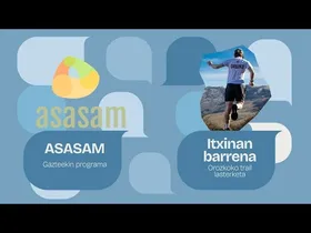 Gazteen buru osasuna eta Itxinan Barrena mendi lasterketa, azalera edukiaren irudi txikia