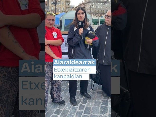 'Jende anitza gaude etxebizitzaren aldeko kanpaldian, baina ezberdintasunak alde batera utzi ditugu' bideoaren irudi txikia