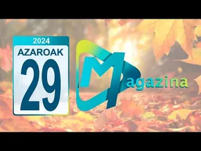 Urriaroa 2024 11 29 Sakanako Mankomunitateko zuzendaria den Aitor Larraza I Javier Mangado historiza bideoaren irudi txikia