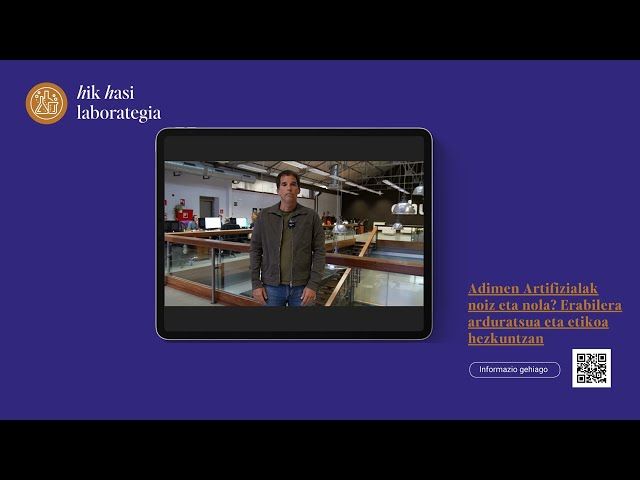 HIK HASI LABORATEGIA | Adimen Artifizialak noiz eta nola? Erabilera arduratsua eta etikoa hezkuntzan bideoaren irudi txikia