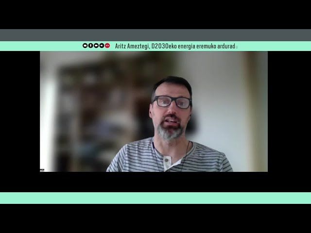 Aritz Ameztegi: 'Energia berriztagarrien kontsumoa handitzea eragile ezberdinen esku dago' bideoaren irudi txikia