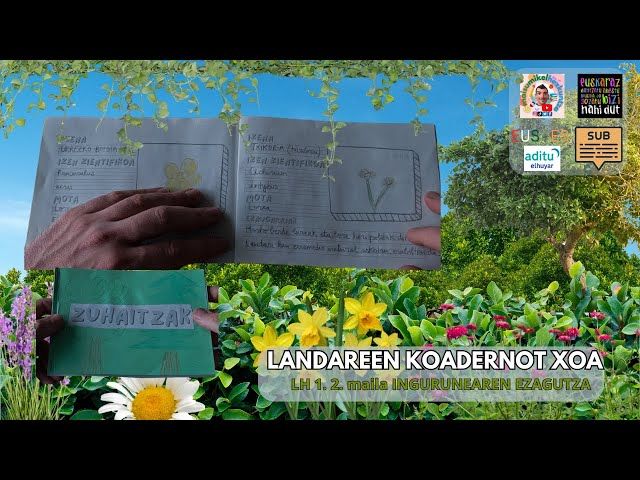 📖 Landareen Koadernotxoa 🌳🌿🌼 | Etxean eta eskolan lantzeko! bideoaren irudi txikia