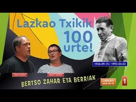 Lazkao Txiki gogoan-'Bertso zahar eta berriak Agirre anaiekin' (1) (Lazkao, 2026-09-18) (33'28'') edukiaren irudi txikia
