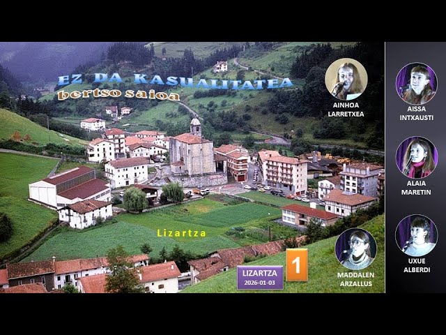'Ez da kasualitatea' bertso saioa (1) (Lizartza, 2026-01-03) (44'41'') bideoaren irudi txikia