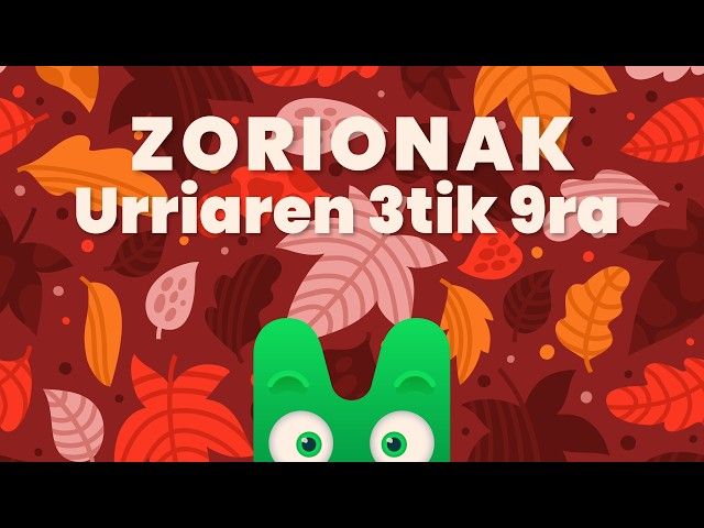 ZORIONAK ZURI - URRIAREN 3TIK 9RA - MAKUSI KLUBA bideoaren irudi txikia