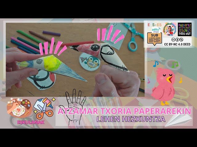 Txori polit bat berrerabilitako paperarekin 🕊️ | Eskulan erraza eta dibertigarria | Lehen Hezkuntza bideoaren irudi txikia